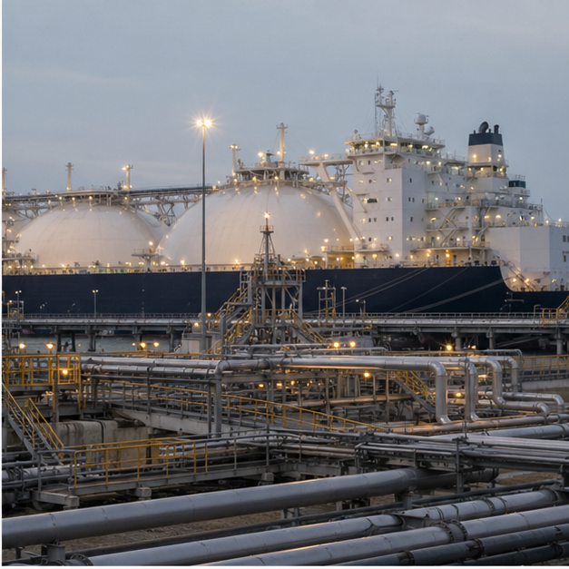 Tanker loading infrastructure and pipes