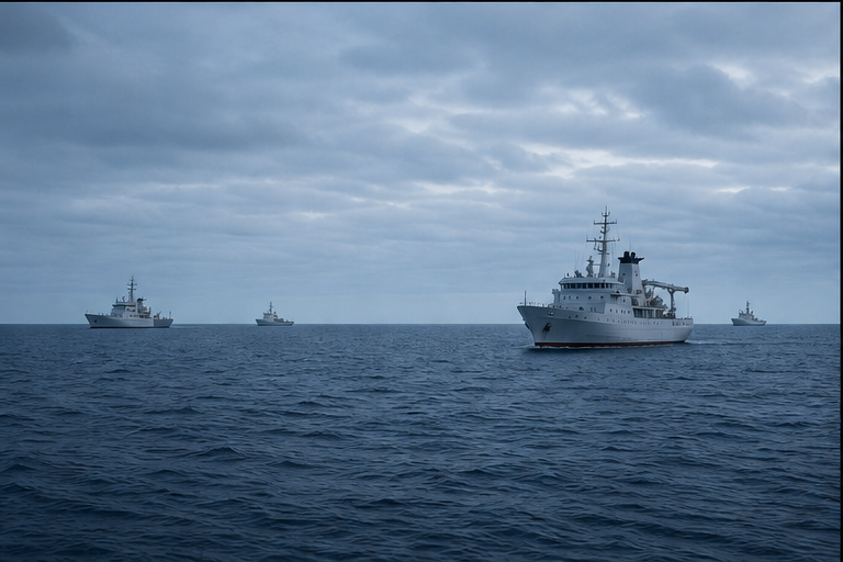 Japan Philippines maritime boundary and sea lane visual