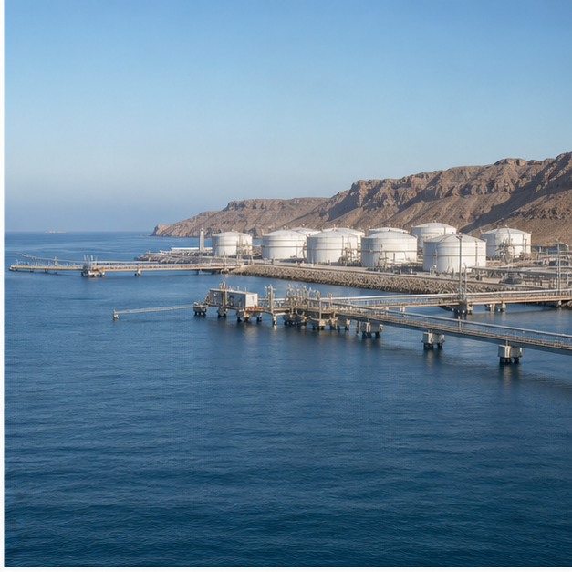Hormuz bypass pipeline and oil supply visual