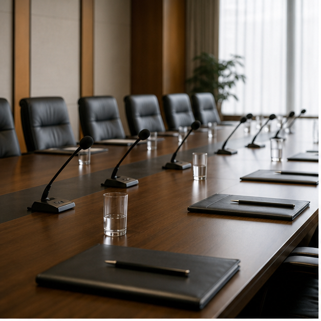 Conference table, document storage, winter office district, and trade paperwork