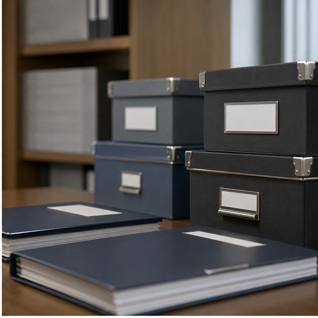 Conference table, document storage, winter office district, and trade paperwork