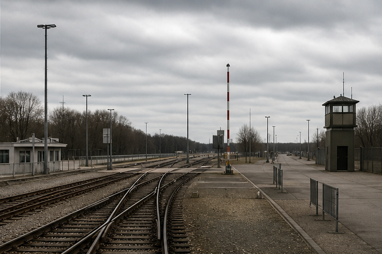Quiet rail junction and border infrastructure
