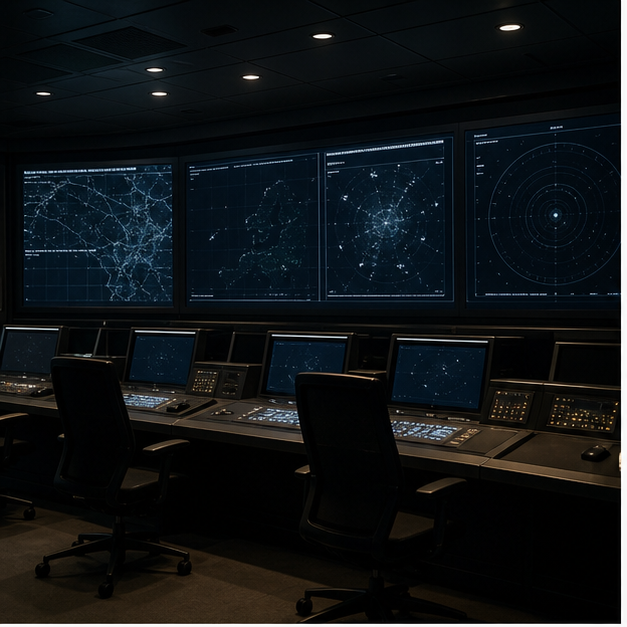 Air defense monitoring for stray drones and alerts