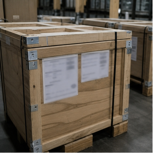 Industrial crates and precision components for dual-use export control analysis