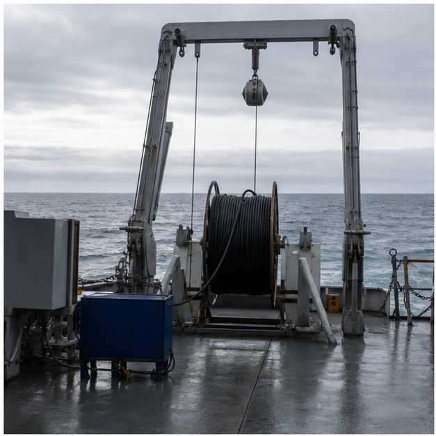 Hydrographic survey and undersea cable security east of Taiwan