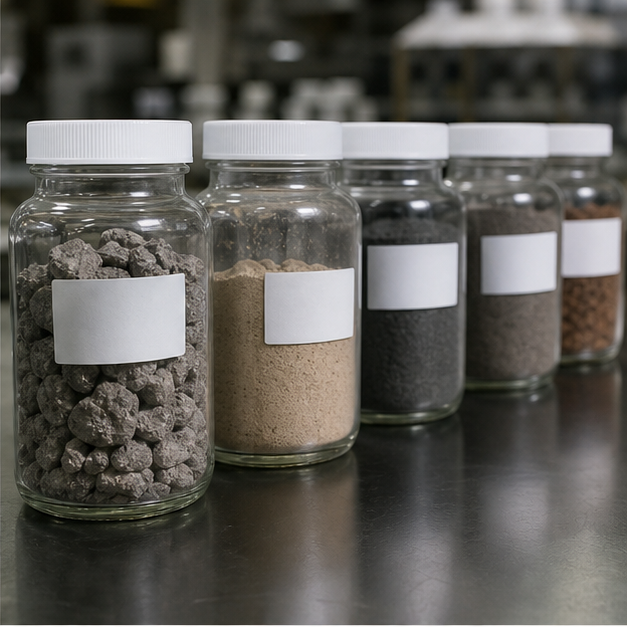 Rare earth materials and industrial supply imagery