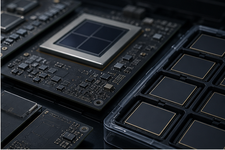 Unbranded chip trays and circuit boards