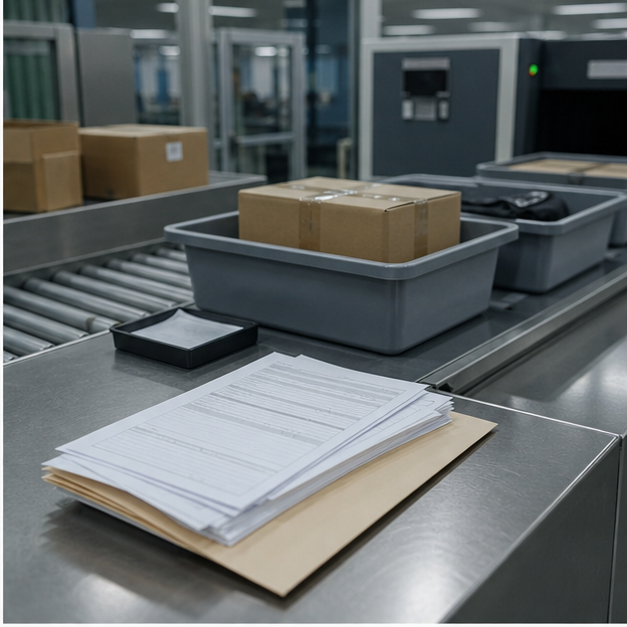 Rare earth materials, customs documents, and industrial compliance scenes