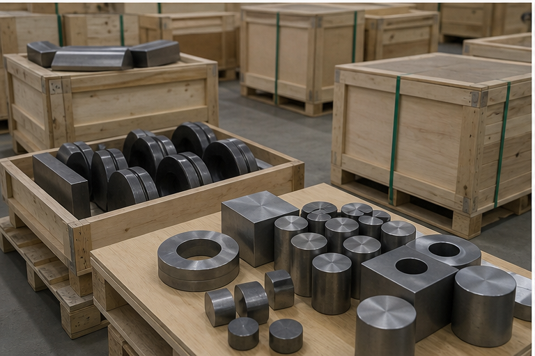 Editorial image of rare earth materials and refining equipment
