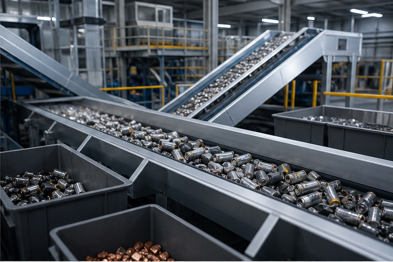 Critical minerals recycling and industrial supply chain