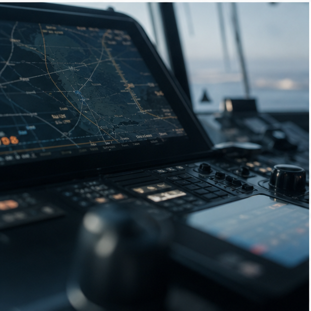 Editorial image of LNG shipping, port pipelines, marine navigation, and energy storage