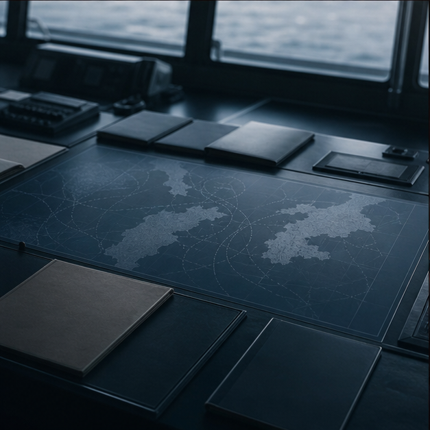 Editorial image of naval security planning and deterrence