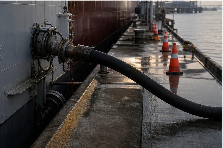 Oil tanker refinery and maritime supply imagery