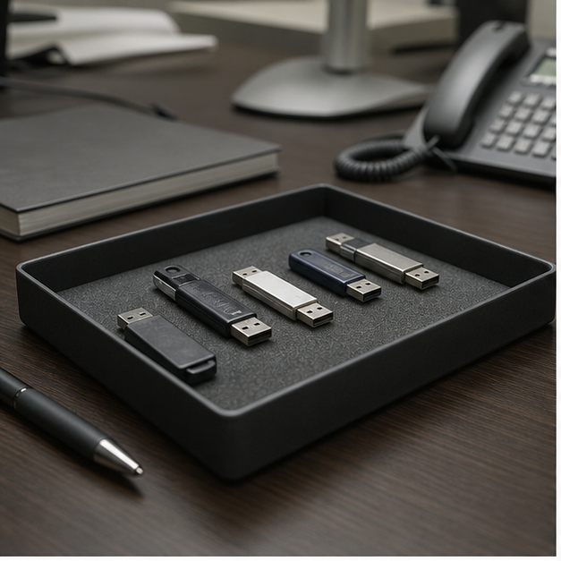 USB media, secure servers, and cyber hygiene controls
