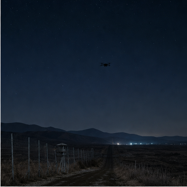 Crisis management rooms and border drone risk