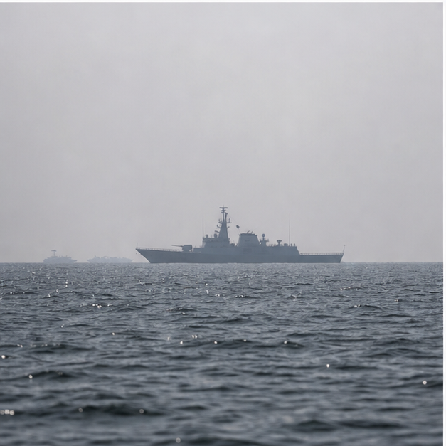 Merchant shipping and maritime communication near Taiwan sea lanes