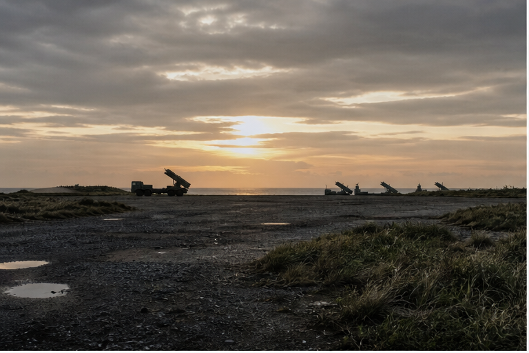 Mobile defense infrastructure and island surveillance