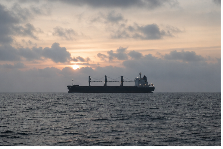 Commercial shipping near Taiwan waters
