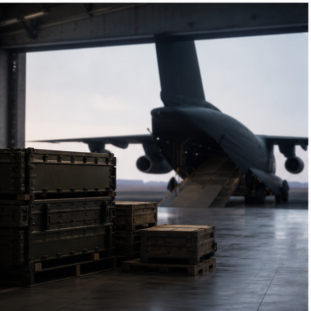 Editorial image of alliance coordination, diplomatic table, defense logistics, and secure policy planning